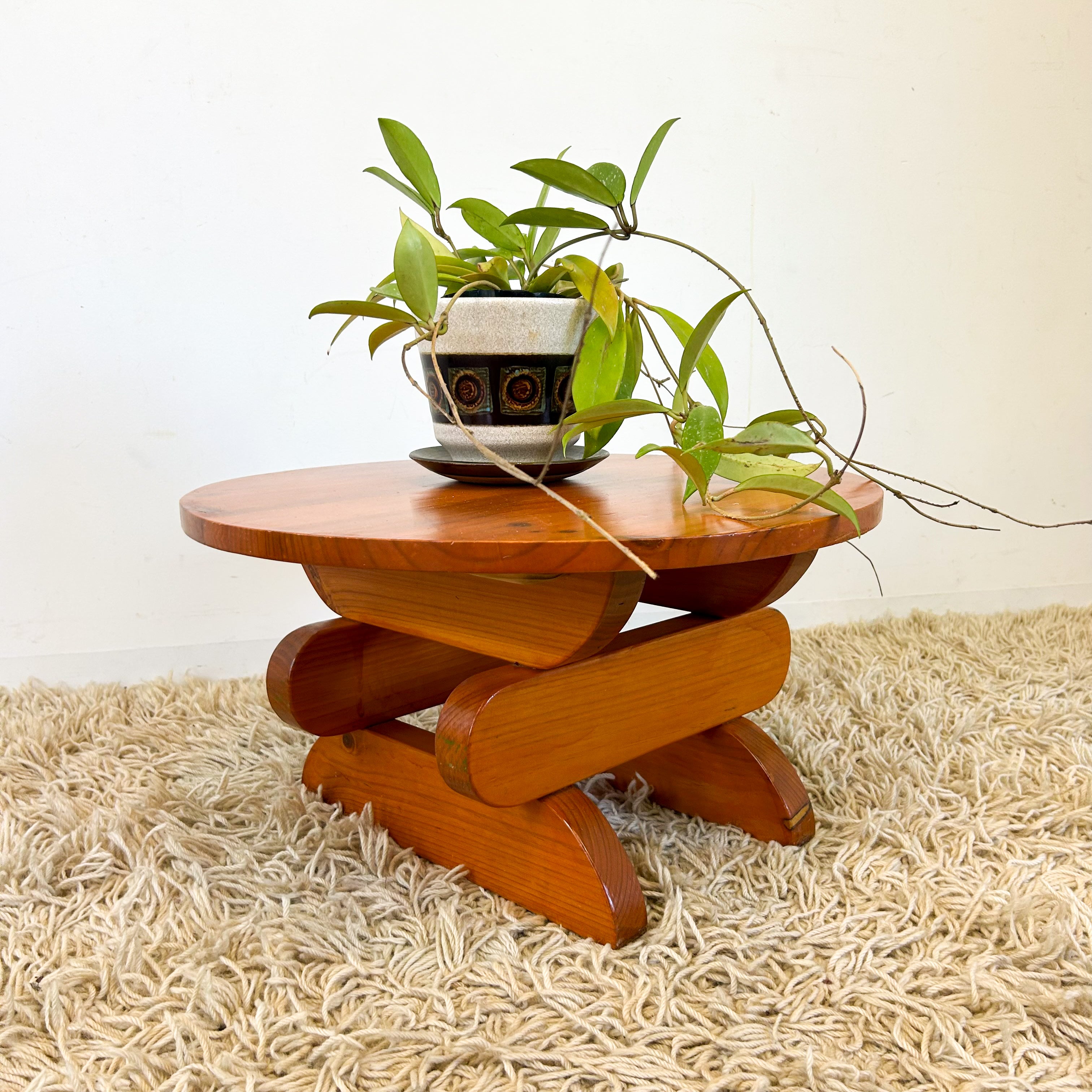 PINE SIDE TABLE - HEY JUDE WORKSHOP • Vintage furniture & objects Melbourne