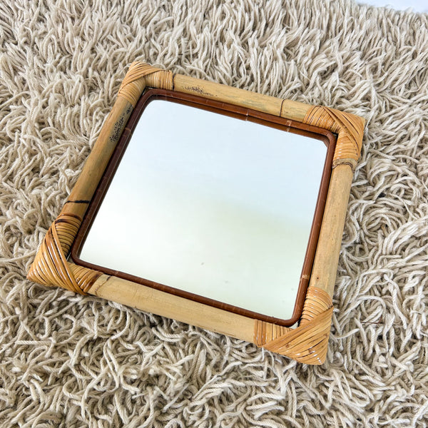 CANE WALL MIRROR