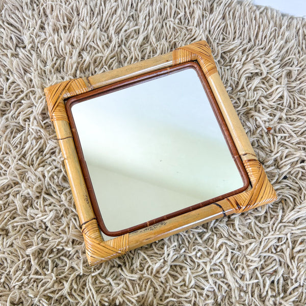 CANE WALL MIRROR