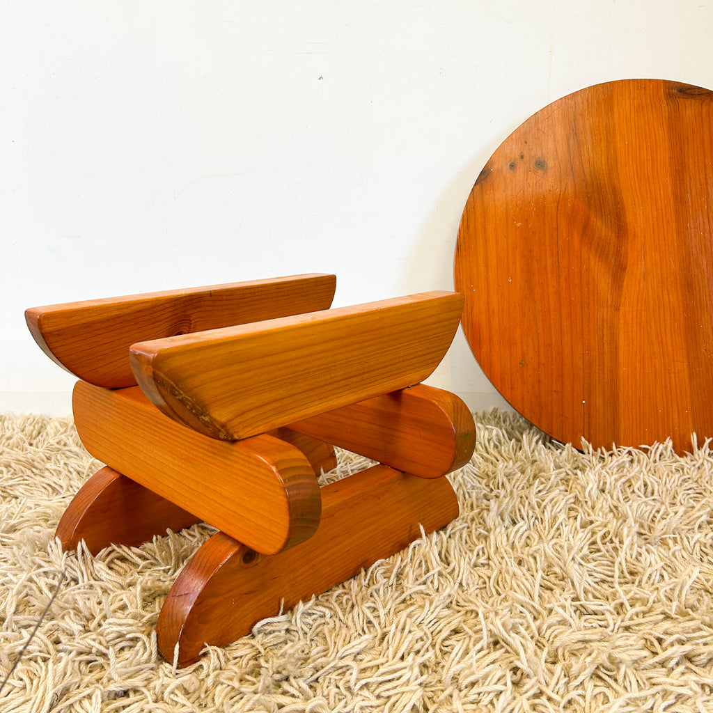 PINE SIDE TABLE - HEY JUDE WORKSHOP • Vintage furniture & objects Melbourne