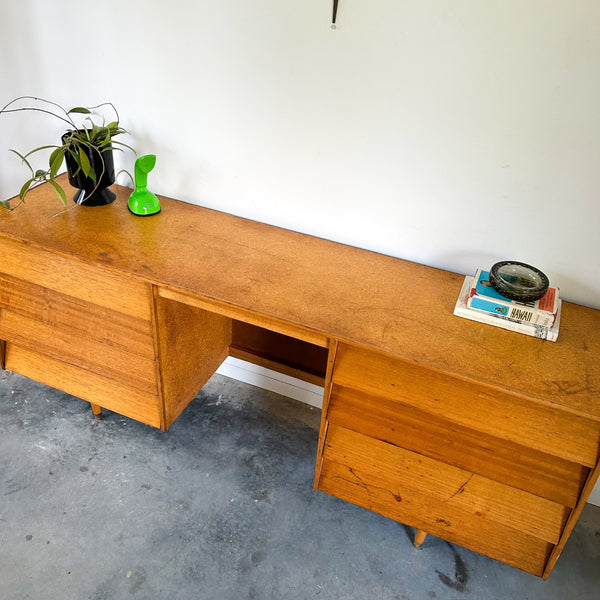 LARGE DESK WITH DRAWERS