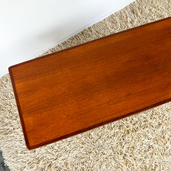 NOBLETT COFFEE TABLE WITH SLATTED MAGAZINE RACK