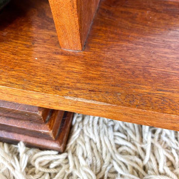 HARDWOOD STEPPED BOOKCASE