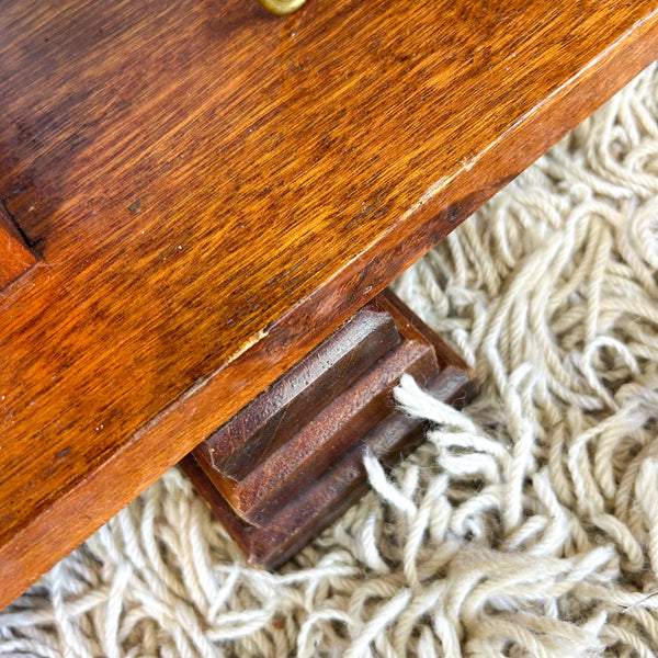 HARDWOOD STEPPED BOOKCASE