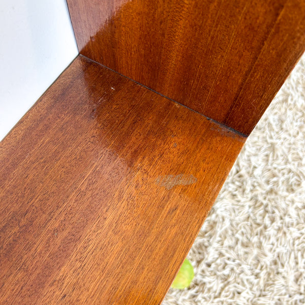 HARDWOOD STEPPED BOOKCASE