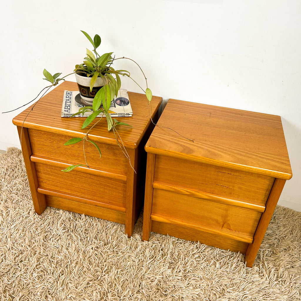 BEDSIDE DRAWERS PAIR - HEY JUDE WORKSHOP • Vintage furniture & objects Melbourne