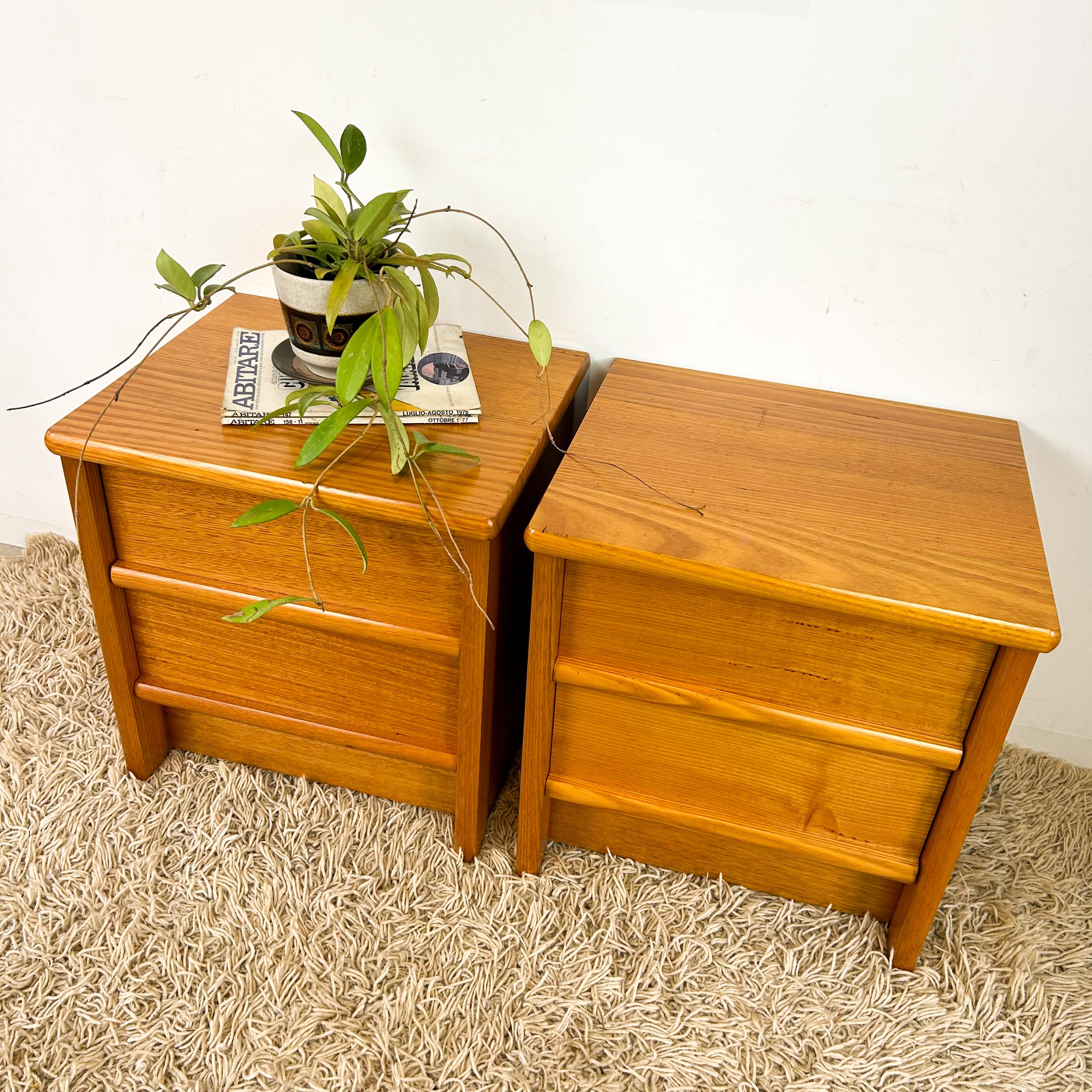 BEDSIDE DRAWERS PAIR - HEY JUDE WORKSHOP • Vintage furniture & objects Melbourne