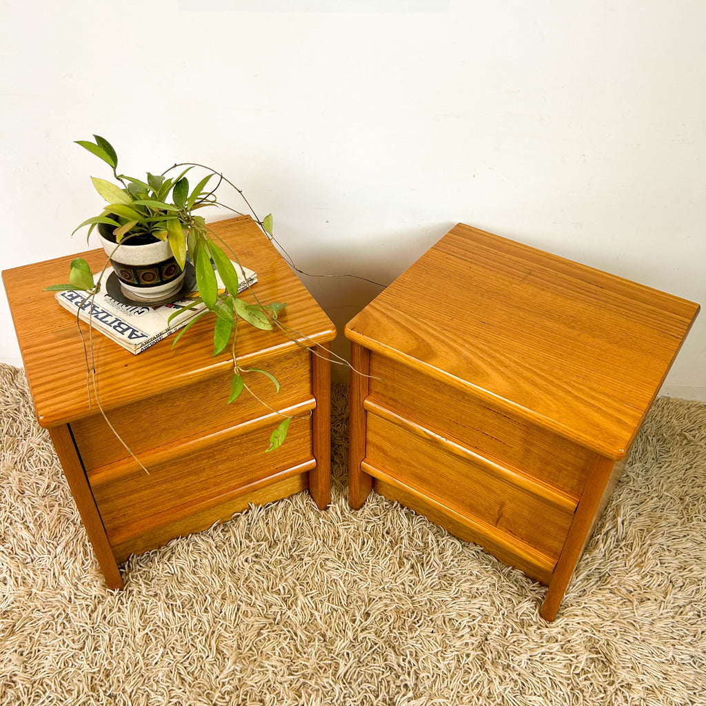 BEDSIDE DRAWERS PAIR - HEY JUDE WORKSHOP • Vintage furniture & objects Melbourne