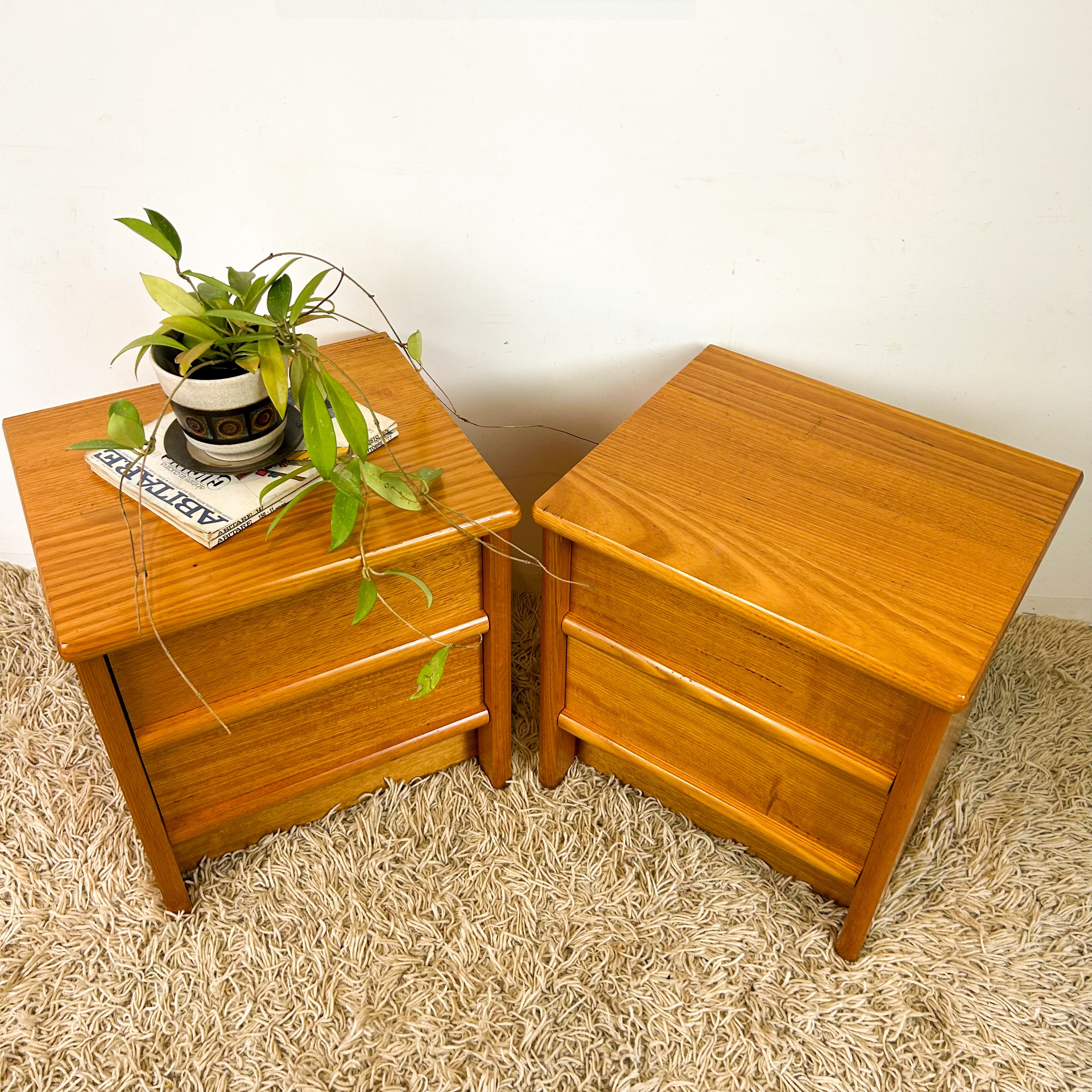 BEDSIDE DRAWERS PAIR - HEY JUDE WORKSHOP • Vintage furniture & objects Melbourne