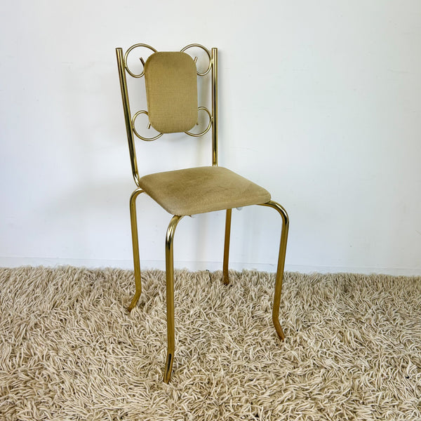 GOLD VELVET BOUDOIR CHAIR
