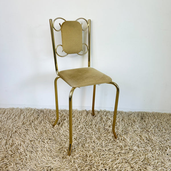 GOLD VELVET BOUDOIR CHAIR