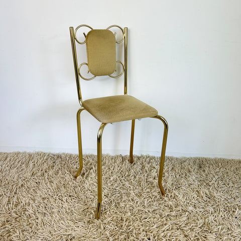 GOLD VELVET BOUDOIR CHAIR