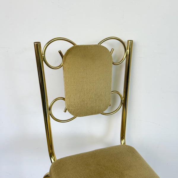 GOLD VELVET BOUDOIR CHAIR