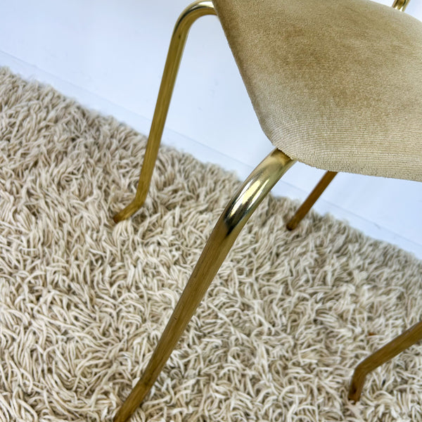 GOLD VELVET BOUDOIR CHAIR