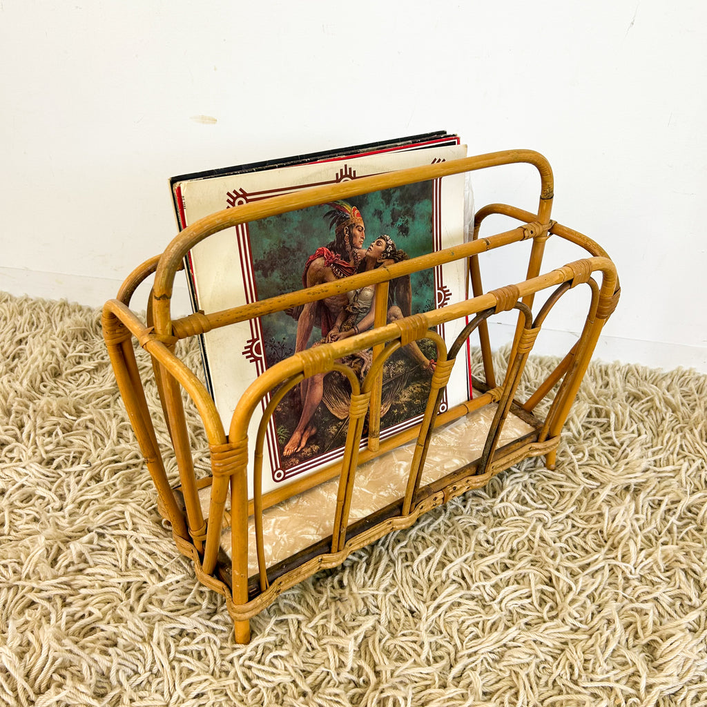 CANE MAGAZINE RACK - HEY JUDE WORKSHOP • Vintage furniture & objects Melbourne