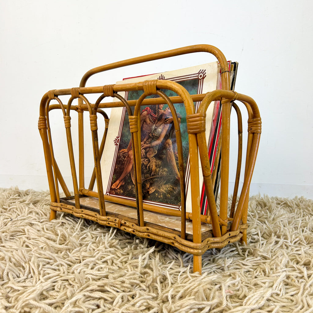 CANE MAGAZINE RACK - HEY JUDE WORKSHOP • Vintage furniture & objects Melbourne