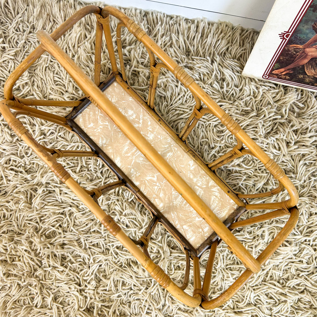 CANE MAGAZINE RACK - HEY JUDE WORKSHOP • Vintage furniture & objects Melbourne