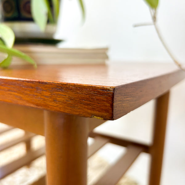 COFFEE TABLE WITH SLATTED MAGAZINE RACK - HEY JUDE WORKSHOP • Vintage furniture & objects Melbourne