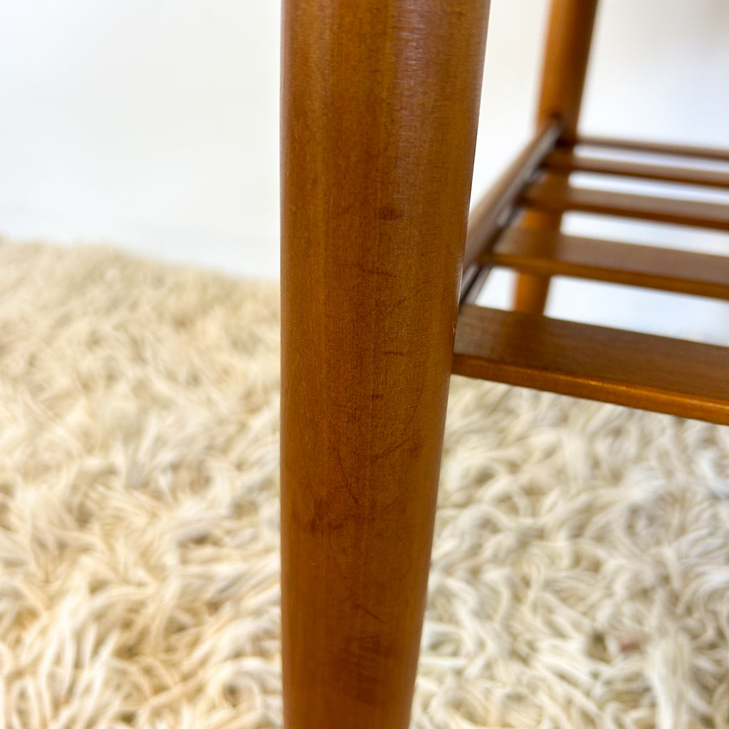 COFFEE TABLE WITH SLATTED MAGAZINE RACK - HEY JUDE WORKSHOP • Vintage furniture & objects Melbourne