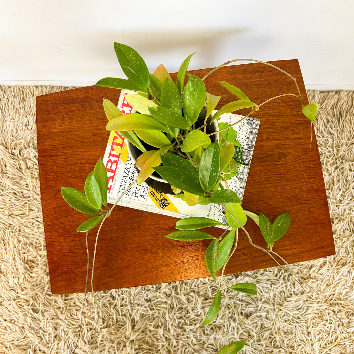 COFFEE TABLE WITH SLATTED MAGAZINE RACK - HEY JUDE WORKSHOP • Vintage furniture & objects Melbourne