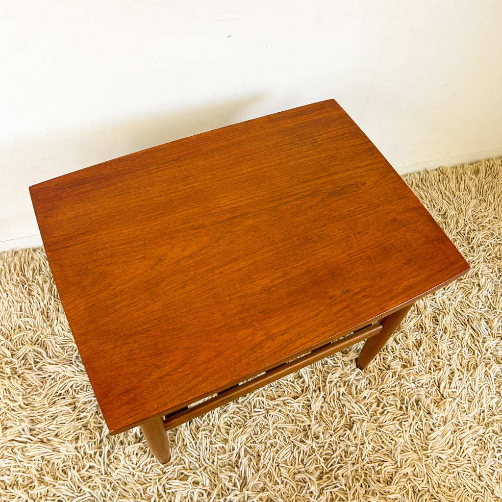 COFFEE TABLE WITH SLATTED MAGAZINE RACK - HEY JUDE WORKSHOP • Vintage furniture & objects Melbourne