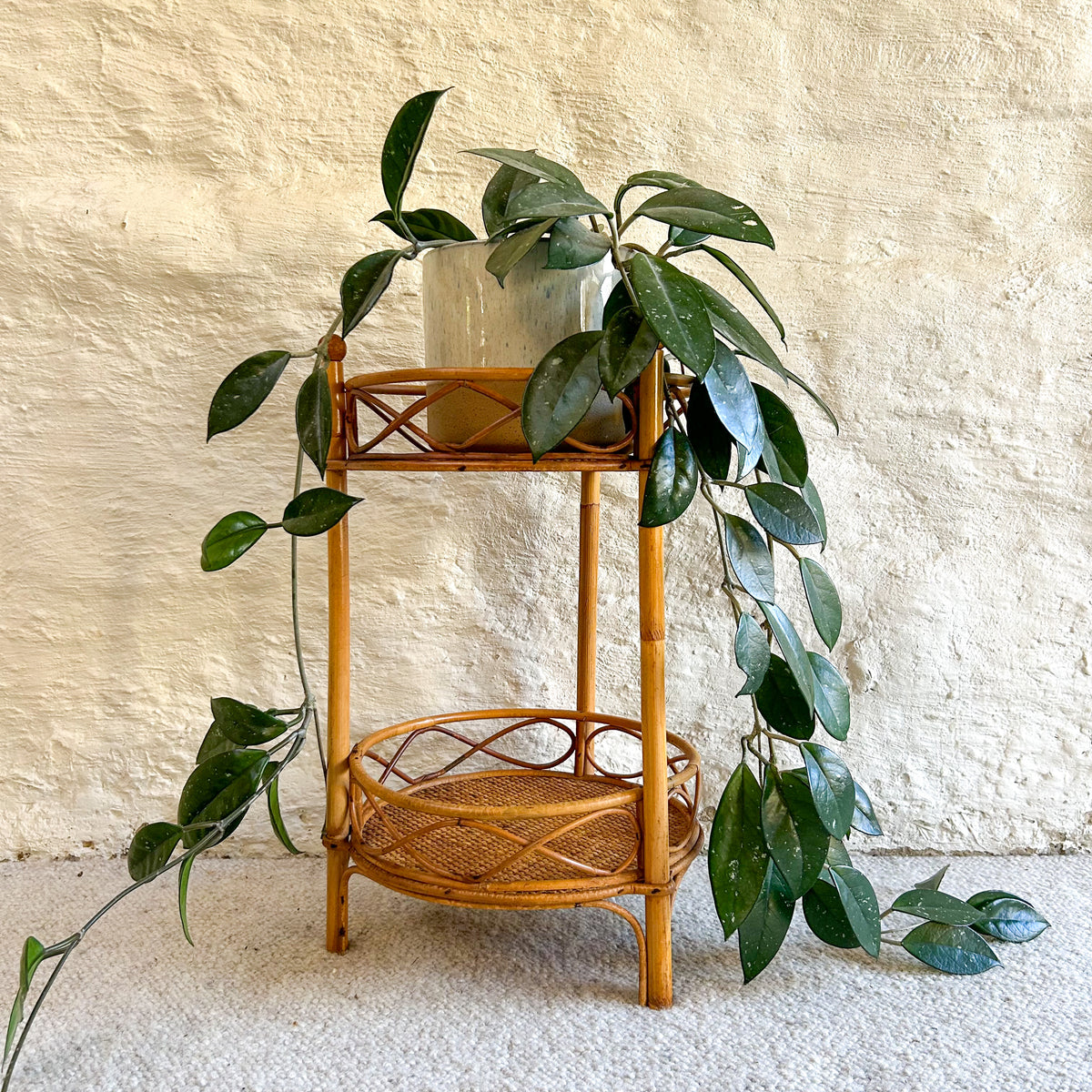 CANE PLANT STAND - HEY JUDE WORKSHOP • Vintage furniture & objects Melbourne