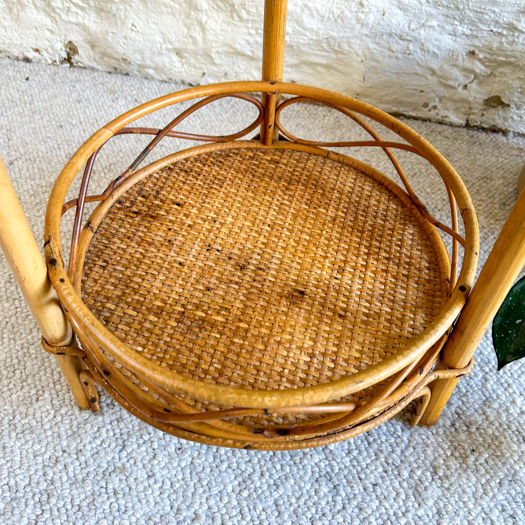 CANE PLANT STAND - HEY JUDE WORKSHOP • Vintage furniture & objects Melbourne