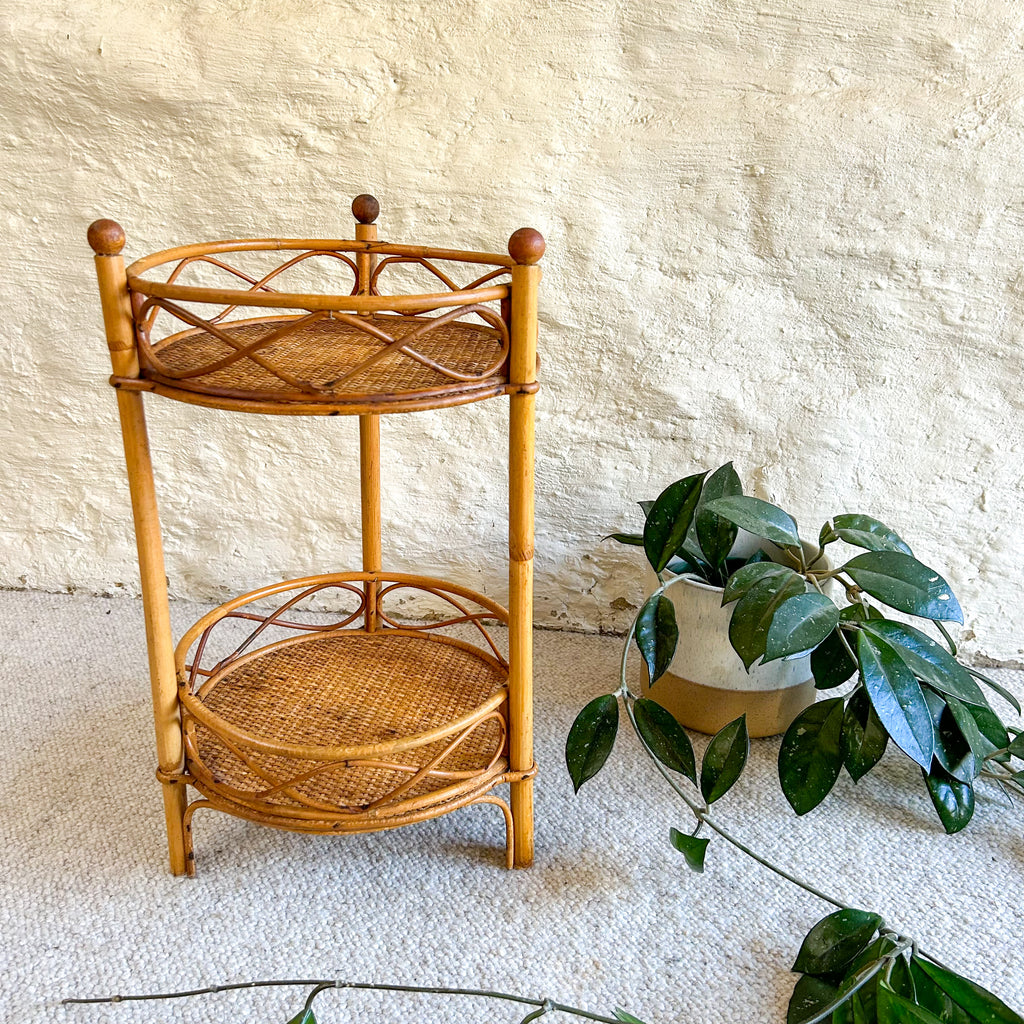 CANE PLANT STAND - HEY JUDE WORKSHOP • Vintage furniture & objects Melbourne