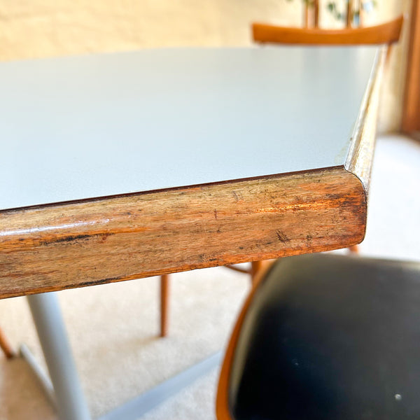 HEXAGONAL BLUE DINING TABLE