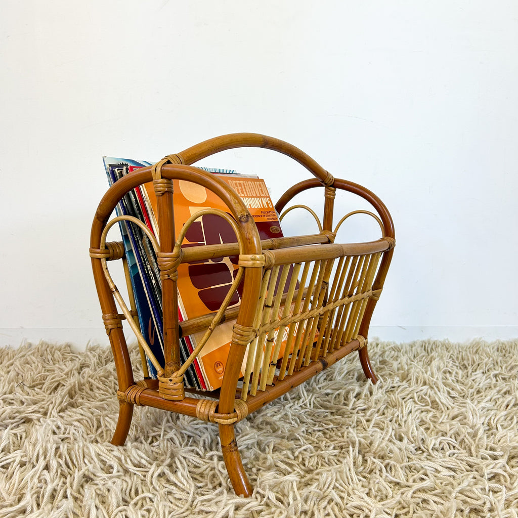 CANE MAGAZINE RACK - HEY JUDE WORKSHOP • Vintage furniture & objects Melbourne