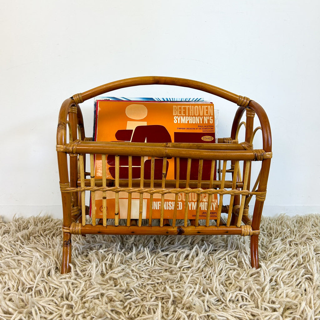 CANE MAGAZINE RACK - HEY JUDE WORKSHOP • Vintage furniture & objects Melbourne