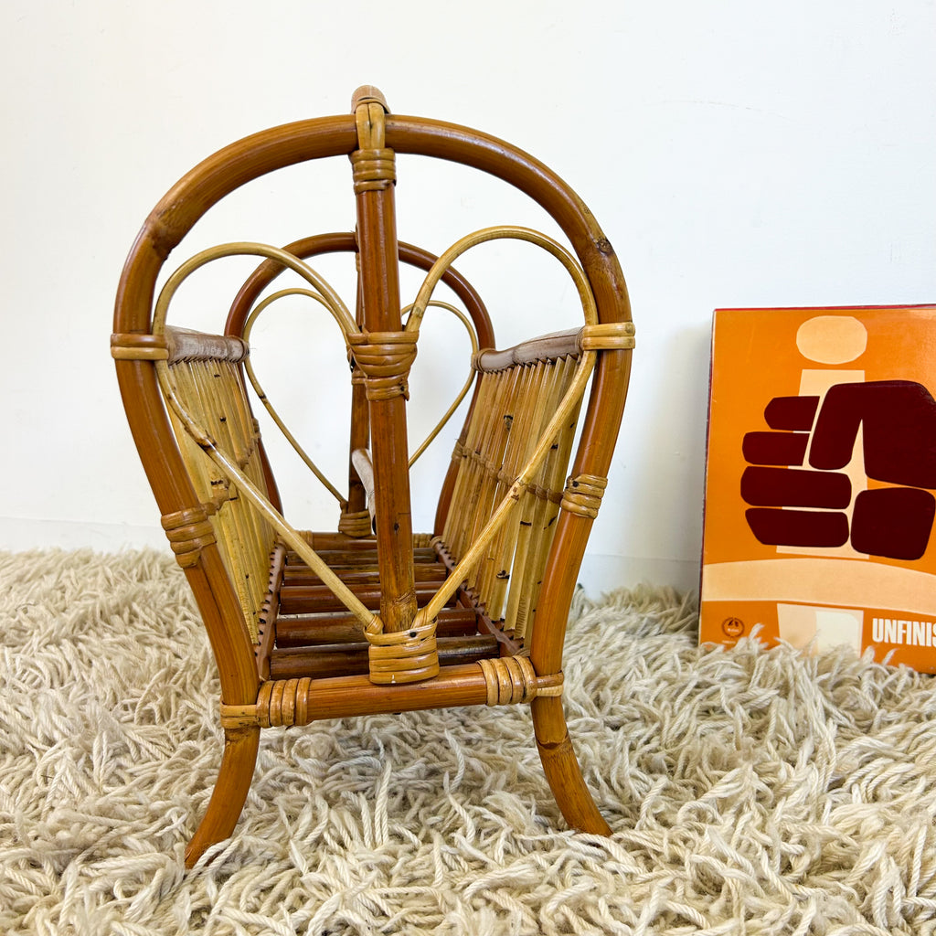 CANE MAGAZINE RACK - HEY JUDE WORKSHOP • Vintage furniture & objects Melbourne