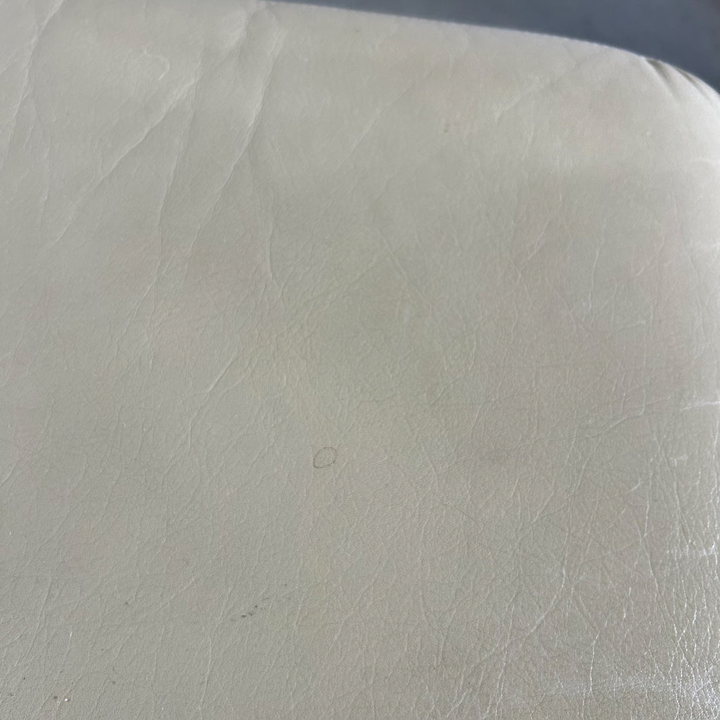PARKER SAGE GREEN LEATHER FOOTSTOOL