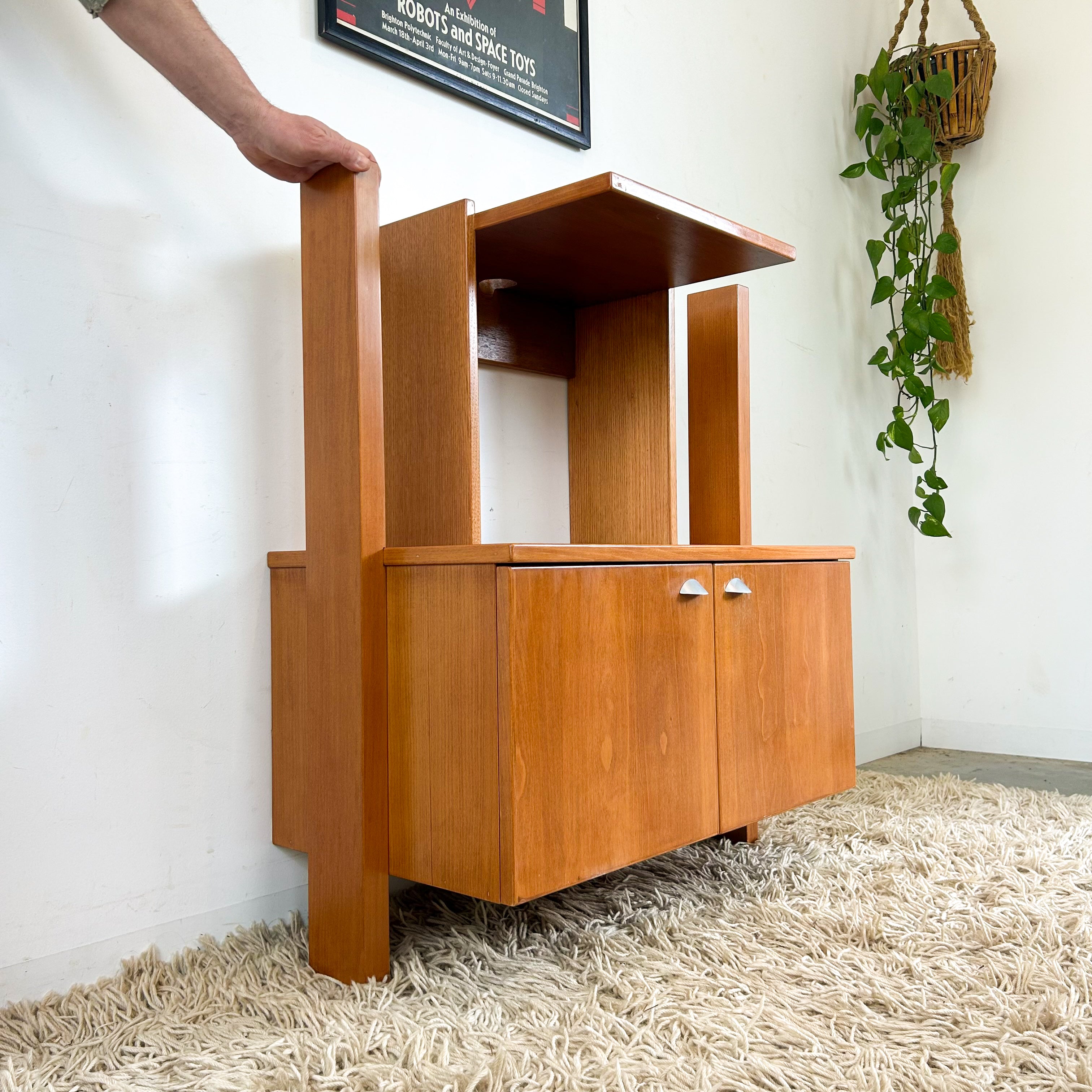 WALL MOUNTED STEREO CABINET - HEY JUDE WORKSHOP • Vintage furniture & objects Melbourne