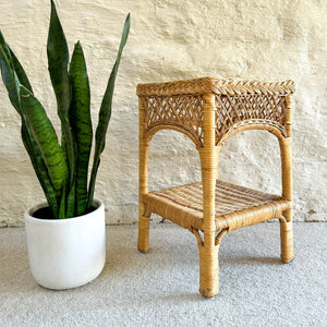 CANE SIDE TABLE