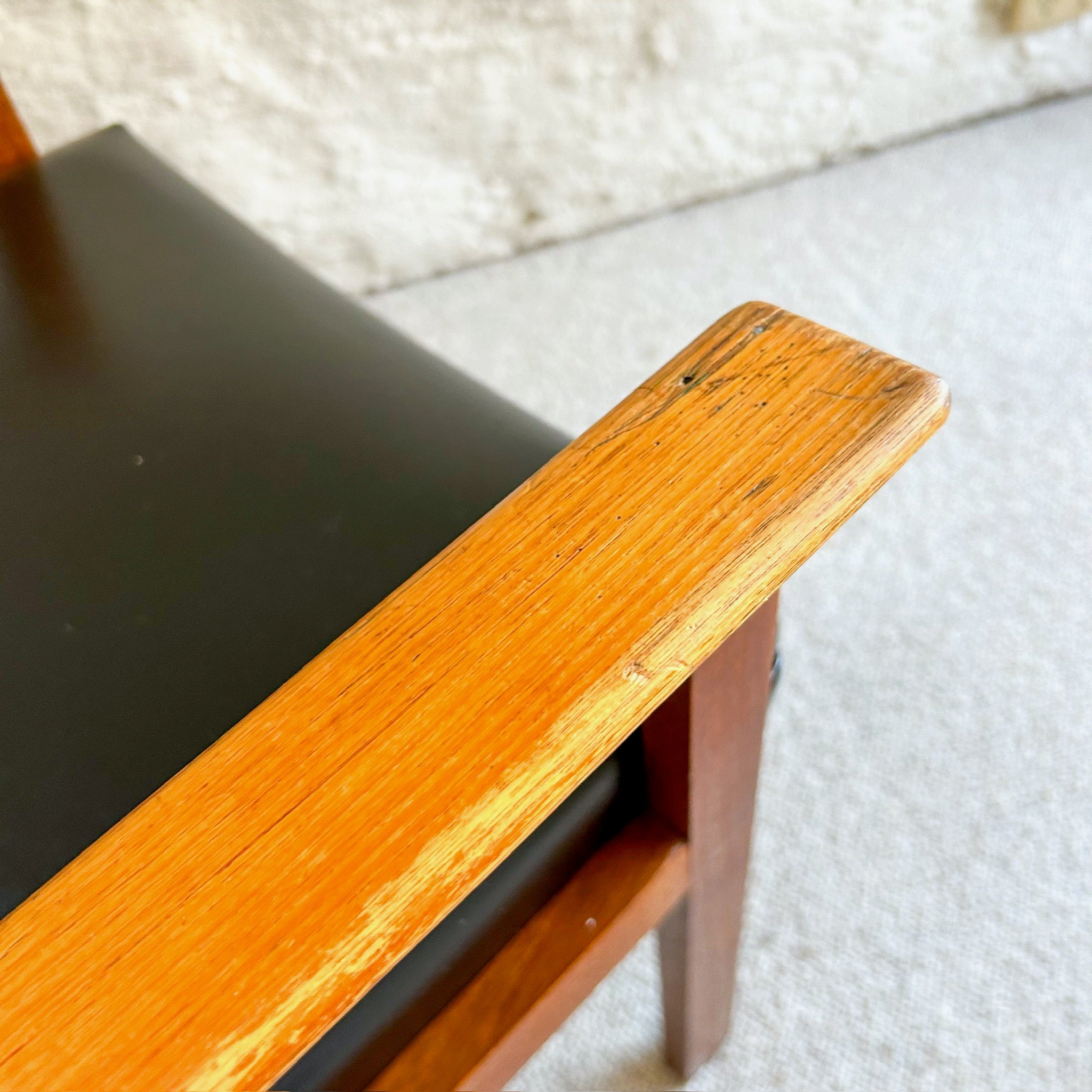 BLACK VINYL CHAIR - HEY JUDE WORKSHOP • Vintage furniture & objects Melbourne