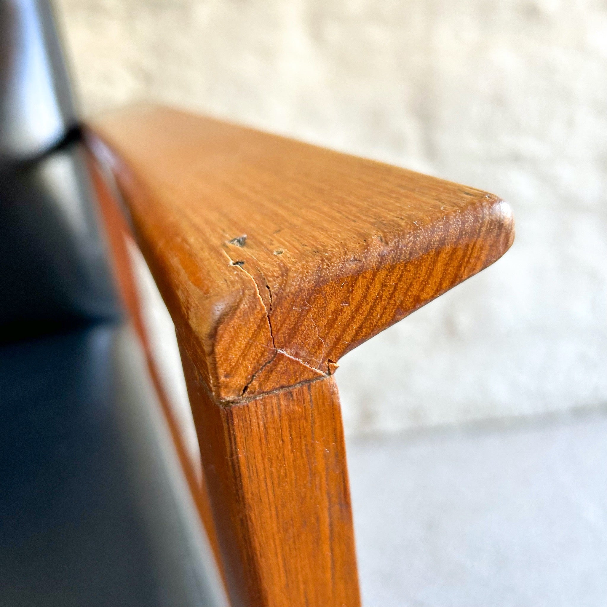 BLACK VINYL CHAIR - HEY JUDE WORKSHOP • Vintage furniture & objects Melbourne