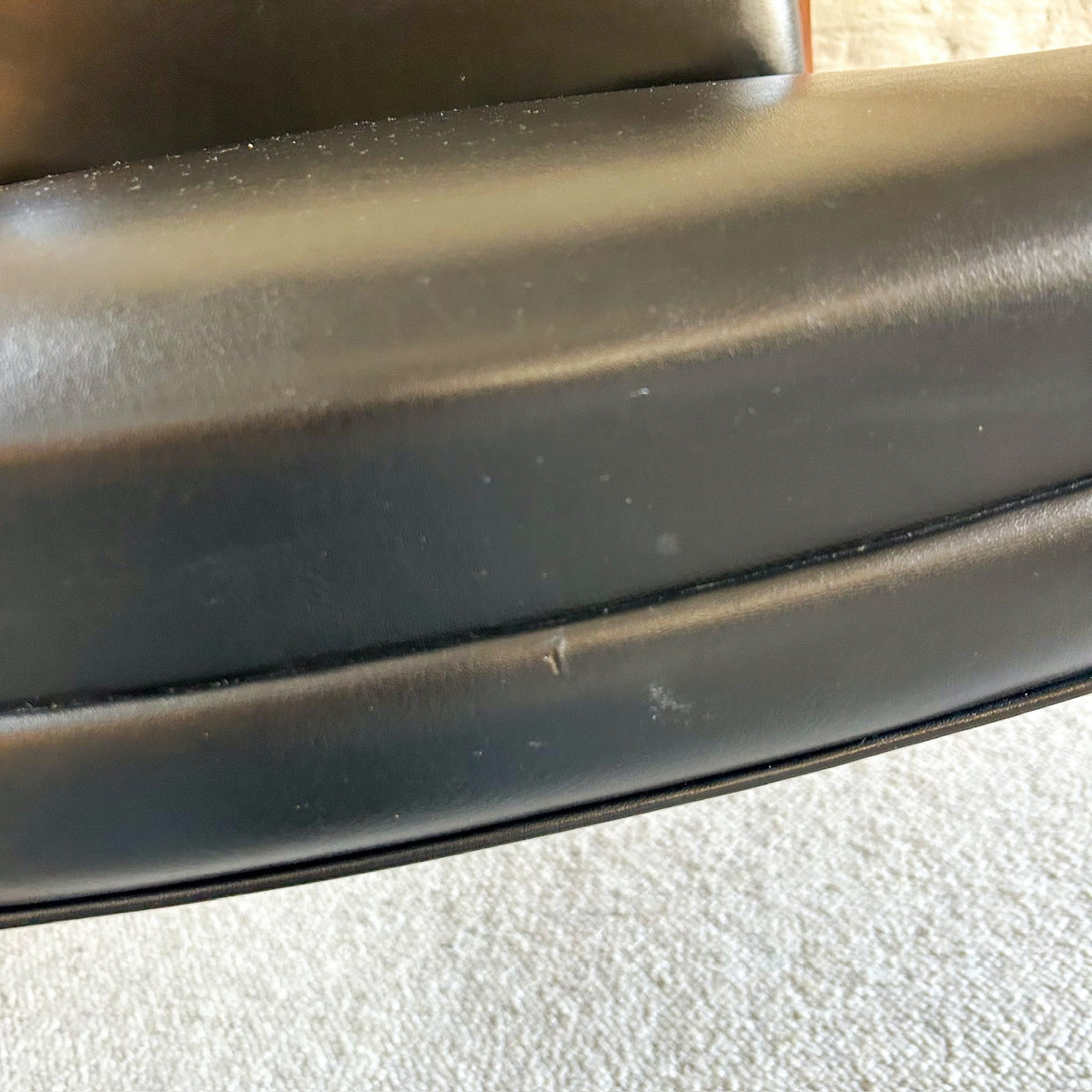 BLACK VINYL CHAIR - HEY JUDE WORKSHOP • Vintage furniture & objects Melbourne