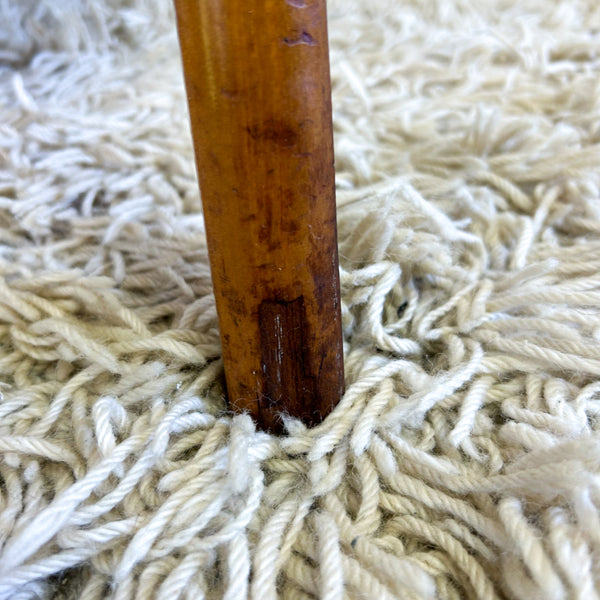 MID CENTURY GREEN VINYL ARMCHAIRS