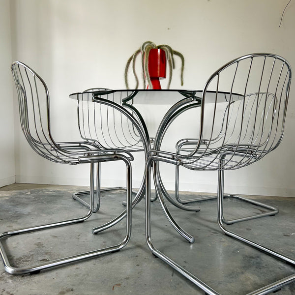 CHROME DINING SUITE