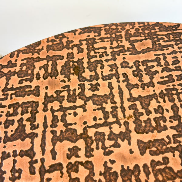 COPPER TOP SIDE TABLE