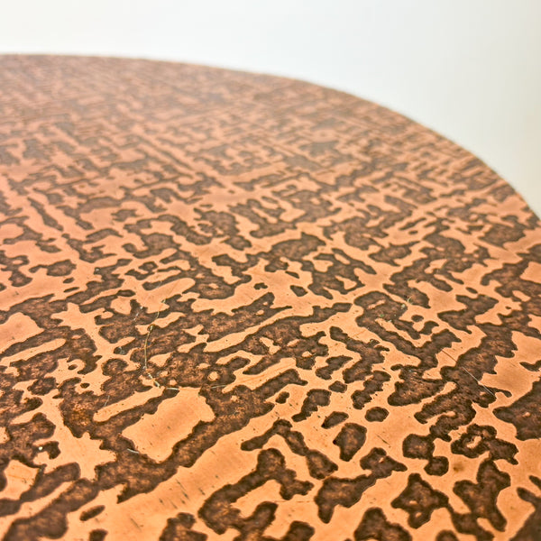 COPPER TOP SIDE TABLE