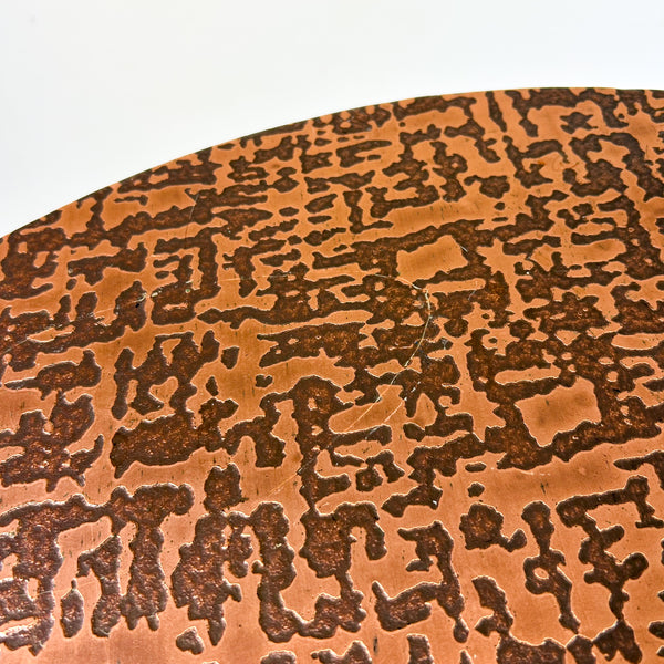 COPPER TOP SIDE TABLE
