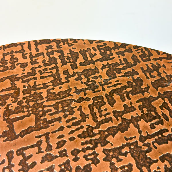 COPPER TOP SIDE TABLE