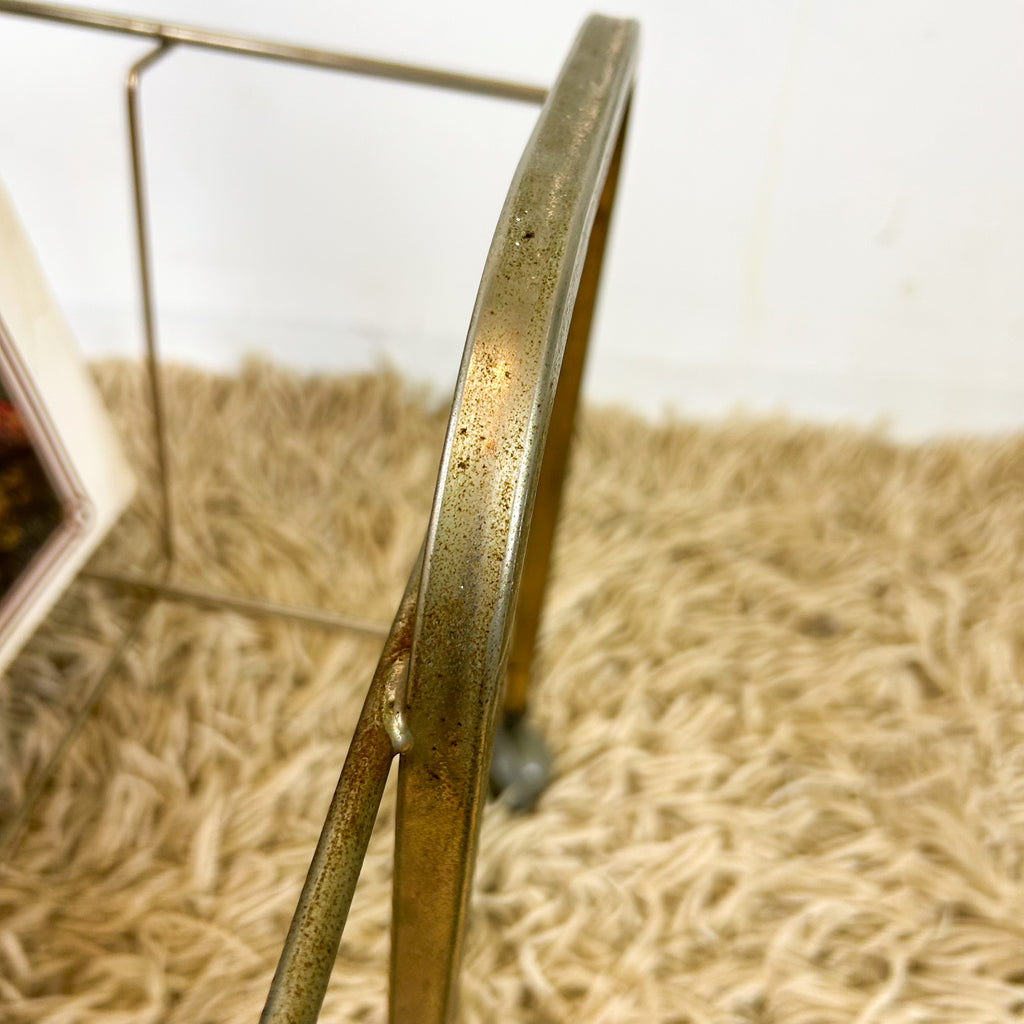 BRASS VINYL RECORD RACK - HEY JUDE WORKSHOP • Vintage furniture & objects Melbourne