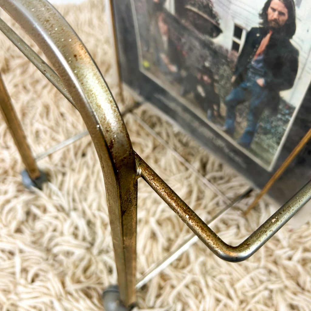 BRASS VINYL RECORD RACK - HEY JUDE WORKSHOP • Vintage furniture & objects Melbourne
