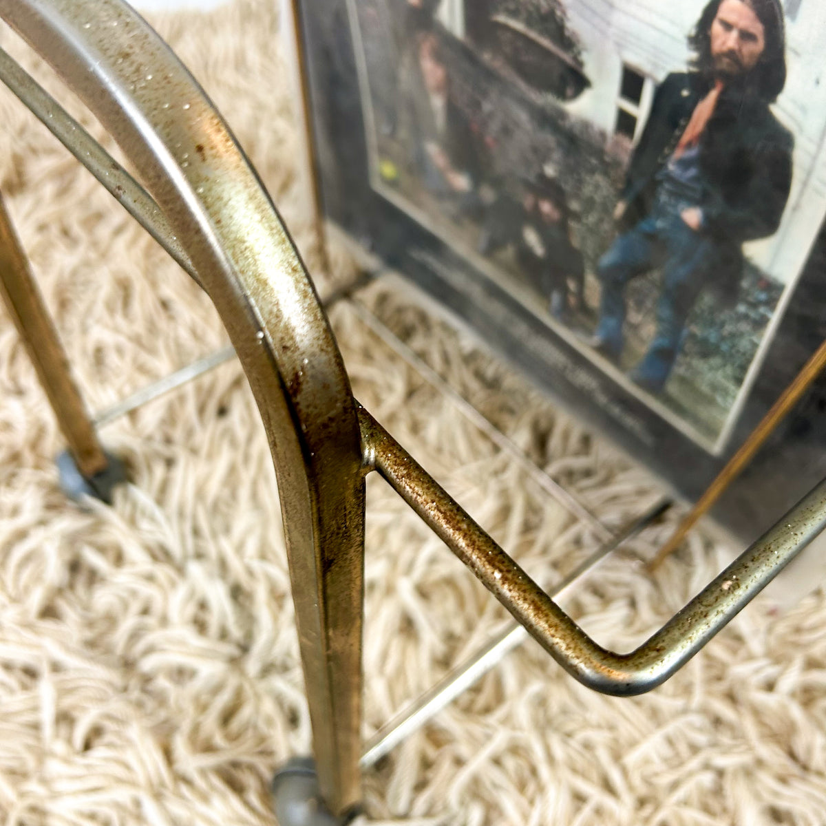 BRASS VINYL RECORD RACK - HEY JUDE WORKSHOP • Vintage furniture & objects Melbourne