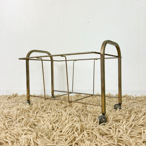 BRASS VINYL RECORD RACK