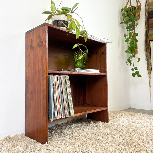 SMALL HARDWOOD BOOKCASE