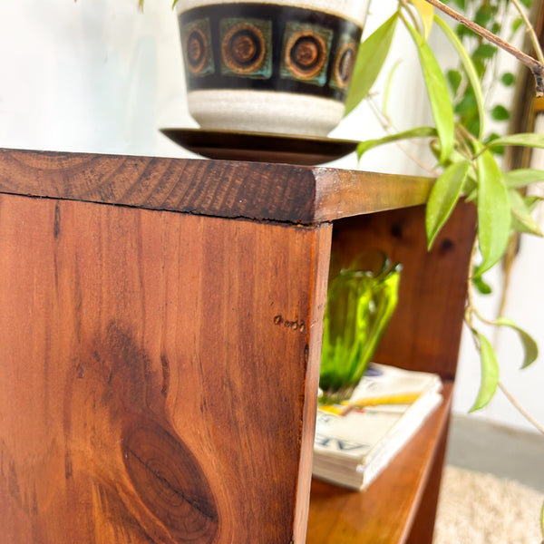 SMALL HARDWOOD BOOKCASE